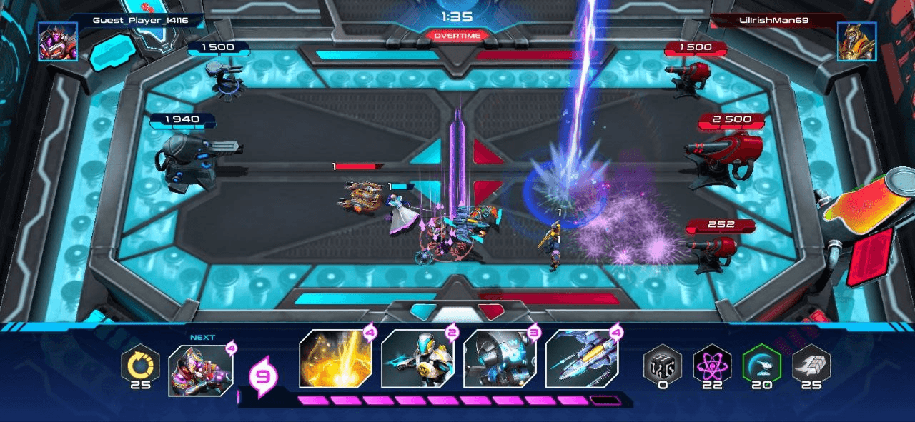 Strategy battle with magical attack effects